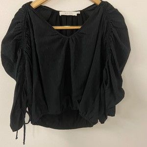 ASTR The Label Black Long Sleeve Blouse - Size S